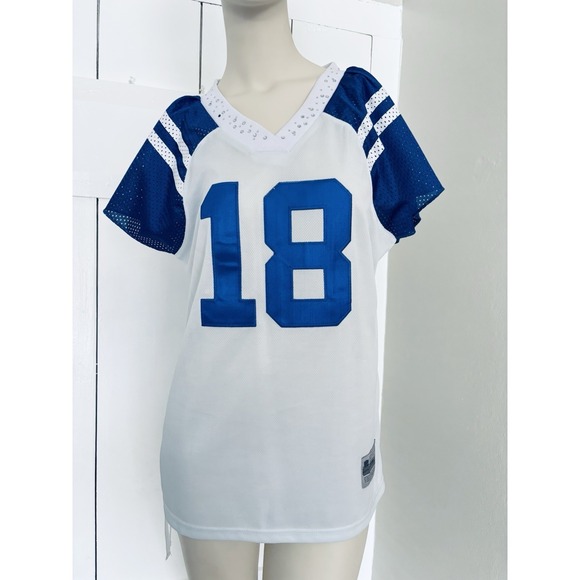 Reebok Tops - Indianapolis Colts Women's Reebok Peyton Manning Bling Jersey NFL Large Read